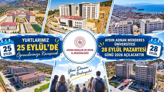 Aydın'da ADÜ yurtları yeni dönem için 25 Eylül'de açılıyor