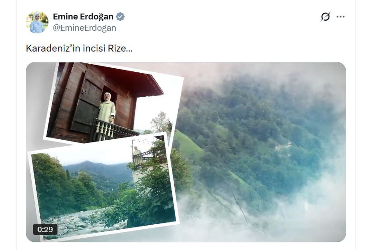 Emine Erdoğan\'dan Rize\'deki ziyaretlerine ilişkin paylaşım