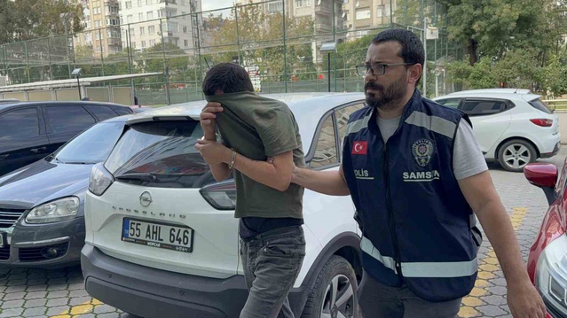Samsun Atakum'da eşini darbedip burnunu kırdığı iddia edilen koca tutuklandı