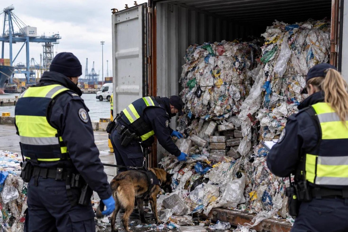 Limanı ayağa kaldıran baskın! Plastik atıklardan 3,9 ton kokain çıktı