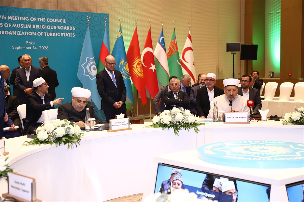 TDT Diyanet Başkanları Bakü\'de toplandı, 8\'inci toplantı Türkiye\'de yapılacak