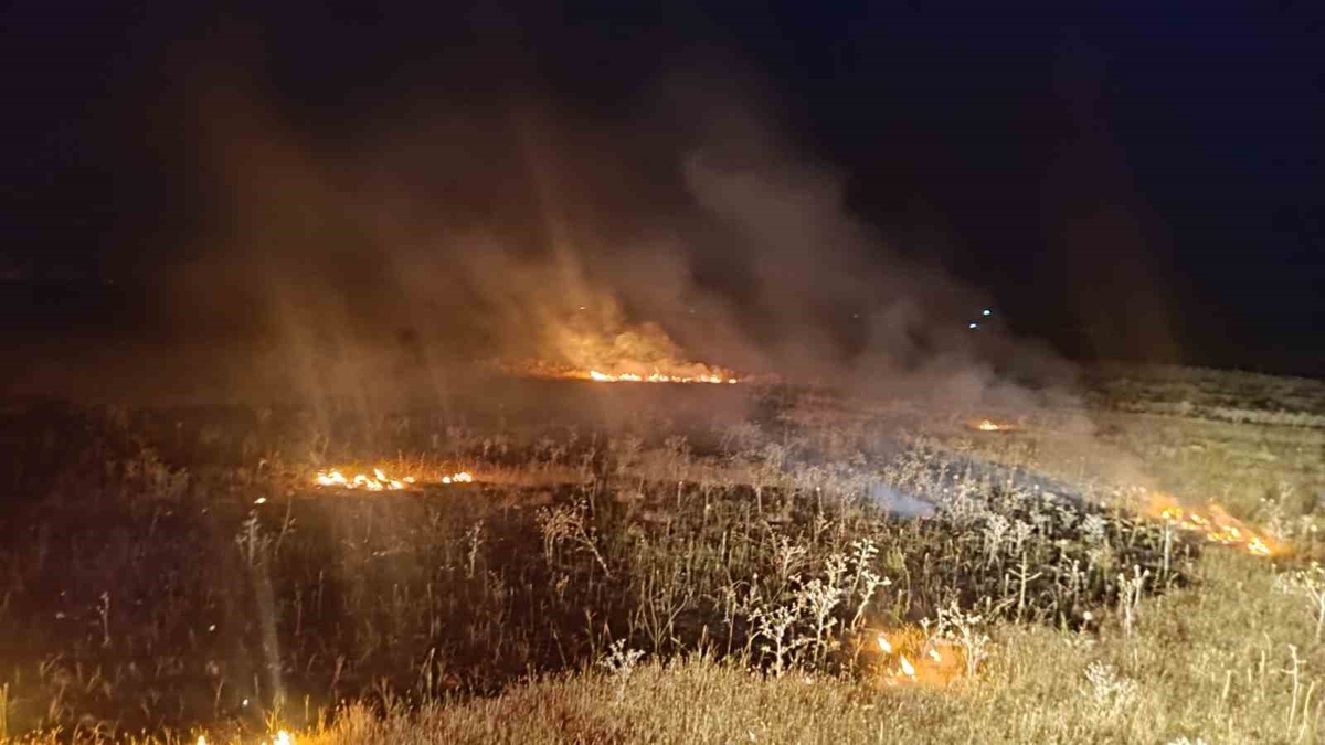 Van Tuşba\'da örtü üstü yangın itfaiye ekiplerince söndürüldü