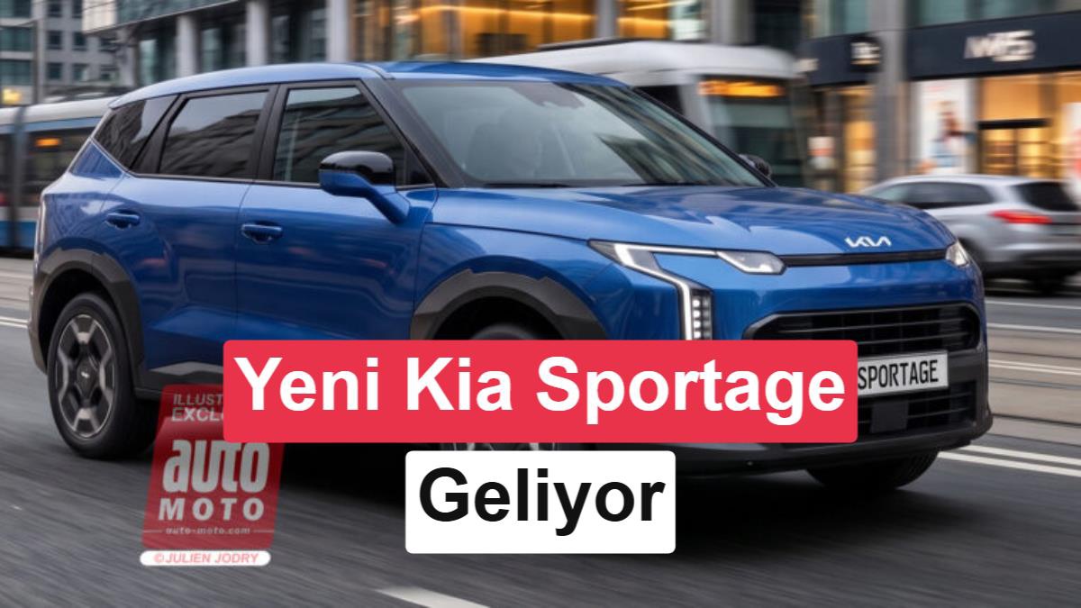 Yeni Kia Sportage kamuflajlı testte, Auto-Moto render görsellerini yayımladı
