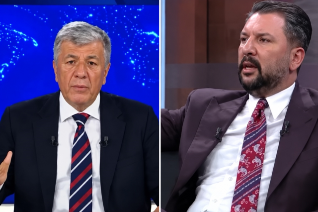 Canlı yayında bir anda tansiyon yükseldi! Birbirlerine girdiler