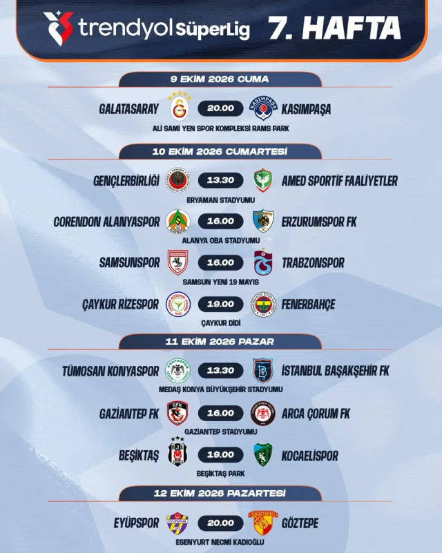 Galatasaray-Fenerbahçe derbisinin tarihi belli oldu