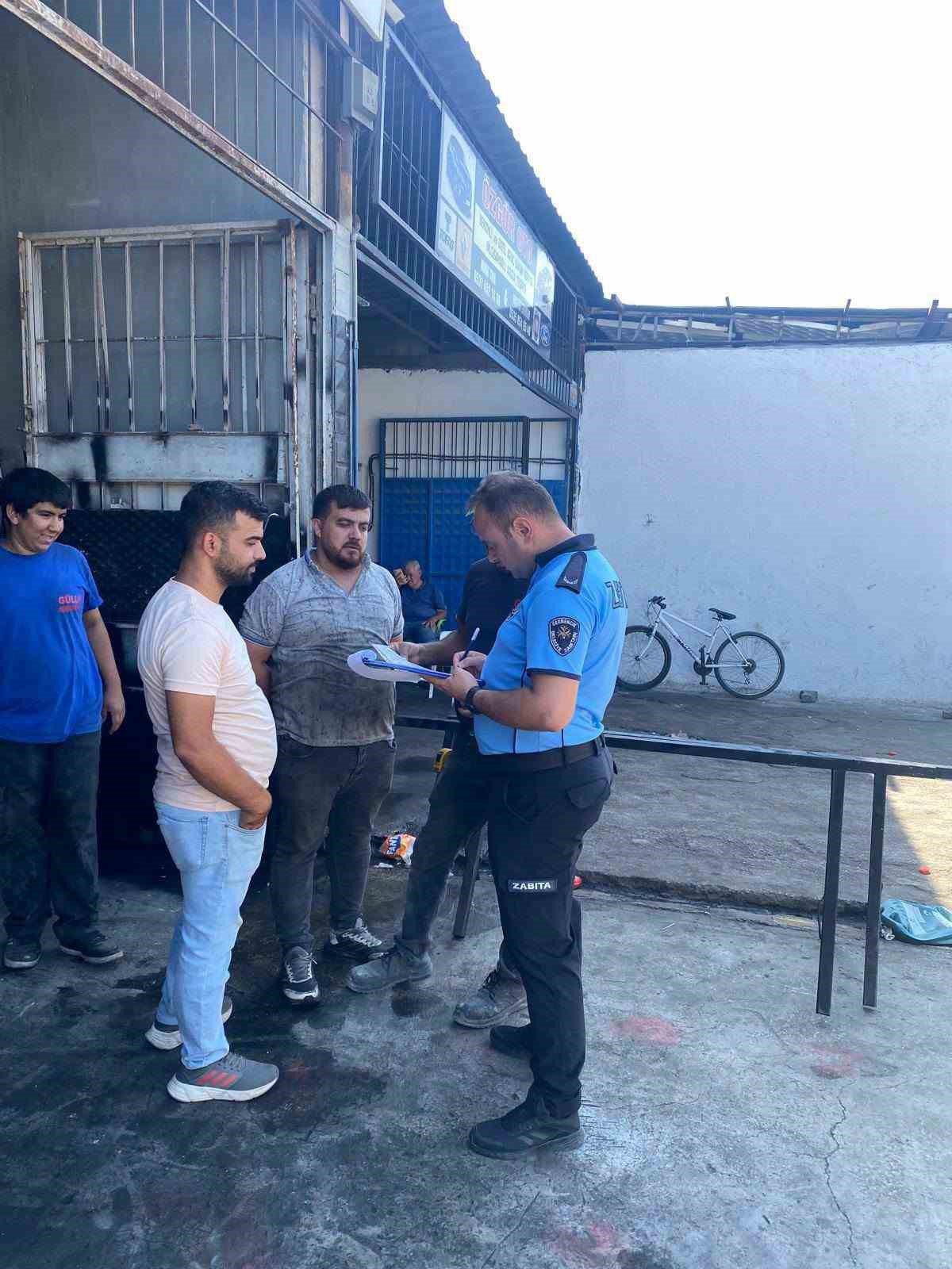 Germencik\'te sanayi sitesindeki işletmelere ruhsat denetimi yapıldı