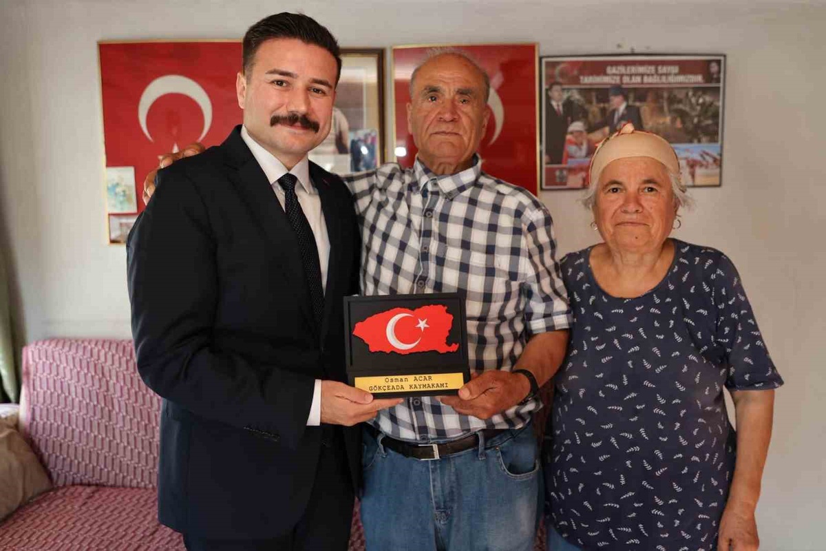 Gökçeada Kaymakamı Acar’dan Kıbrıs Gazilerine vefa ziyareti