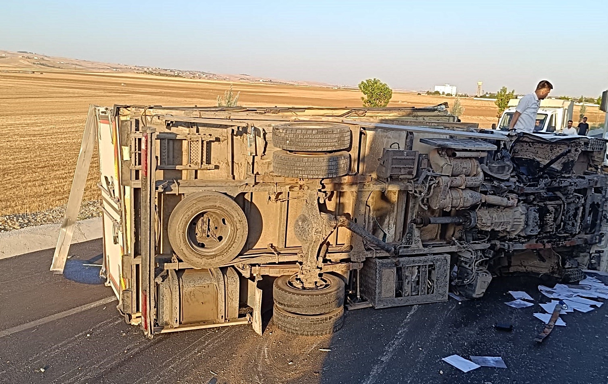 Hasankeyf\'te kamyonet sürücüsünün kontrolünü kaybetmesi sonucu 2 kişi yaralandı