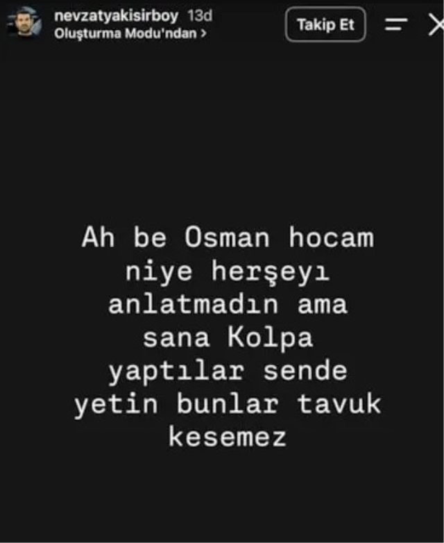 Kurtlar Vadisi'nin Nevzat'ından yıllar sonra gelen Osman Sınav çıkışı
