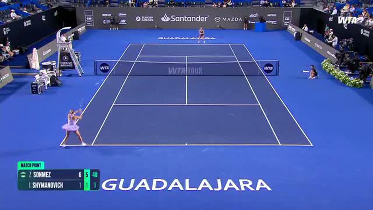 Zeynep Sönmez, Guadalajara Open\'da Shymanovich\'i 6-1, 6-1 yenerek ikinci tura çıktı