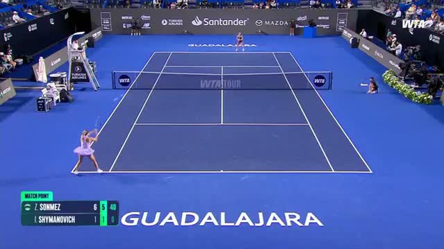 Zeynep Sönmez, Guadalajara Open'da Shymanovich'i 6-1, 6-1 yenerek ikinci tura çıktı
