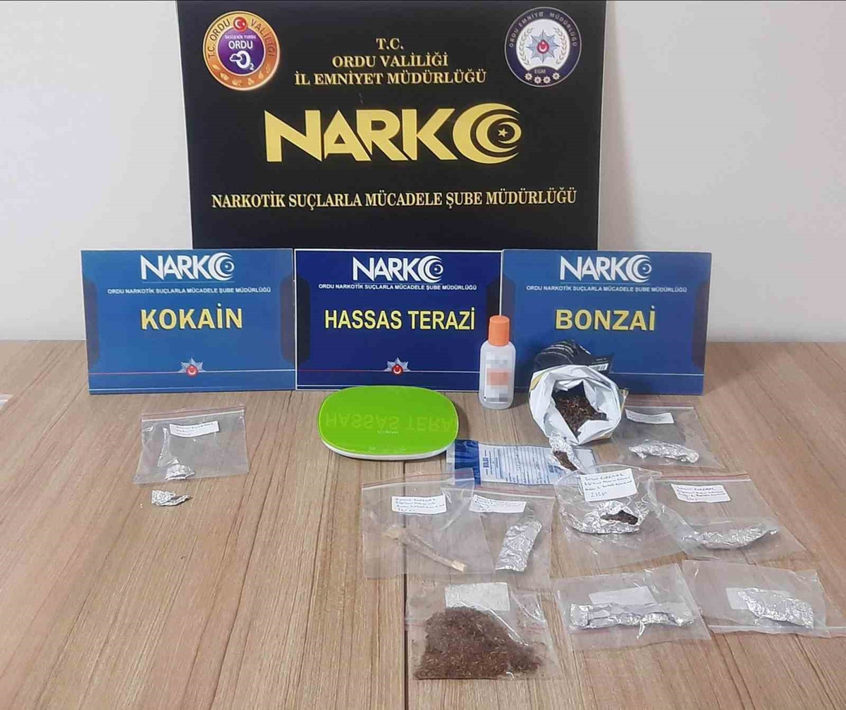 Ordu\'da uyuşturucu operasyonunda 5 şüpheli tutuklandı