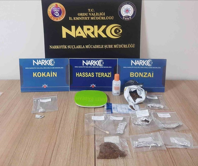 Ordu'da uyuşturucu operasyonunda 5 şüpheli tutuklandı