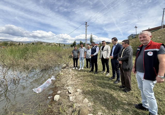 Sinop Durağan'da İkiz ve Karacören göletlerine 2 bin sazan yavrusu bırakıldı