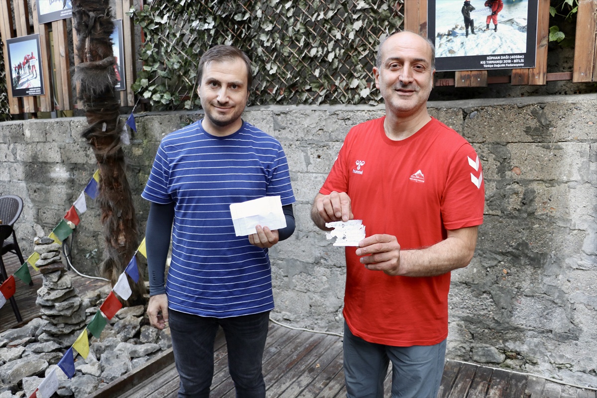 Türk dağcılar Kaçkar\'da 1972\'den kalma ikinci İtalyan notunu buldu