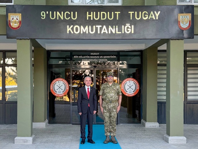 Kırklareli Valisi Turan, 9. Hudut Tugay Komutanı Aydoğdu'yu ziyaret etti