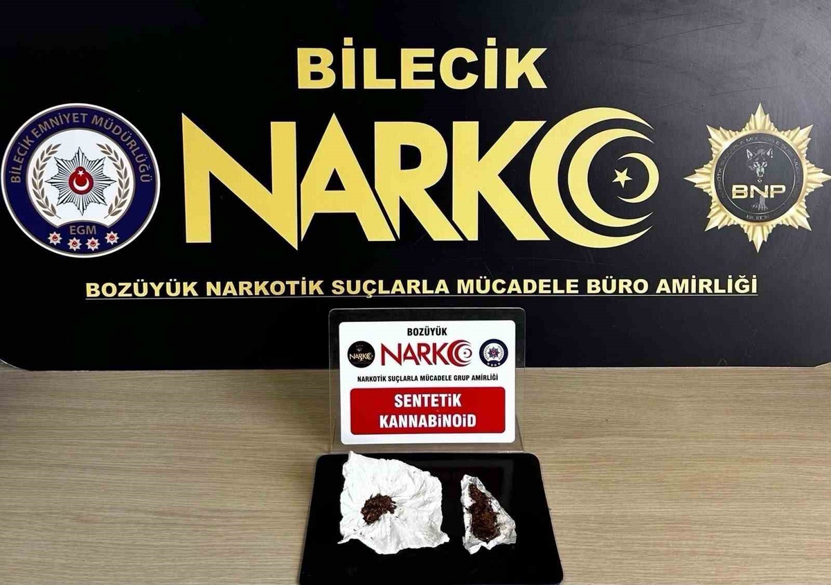 Bilecik Bozüyük'te uyuşturucu operasyonunda 1 şüpheli yakalandı