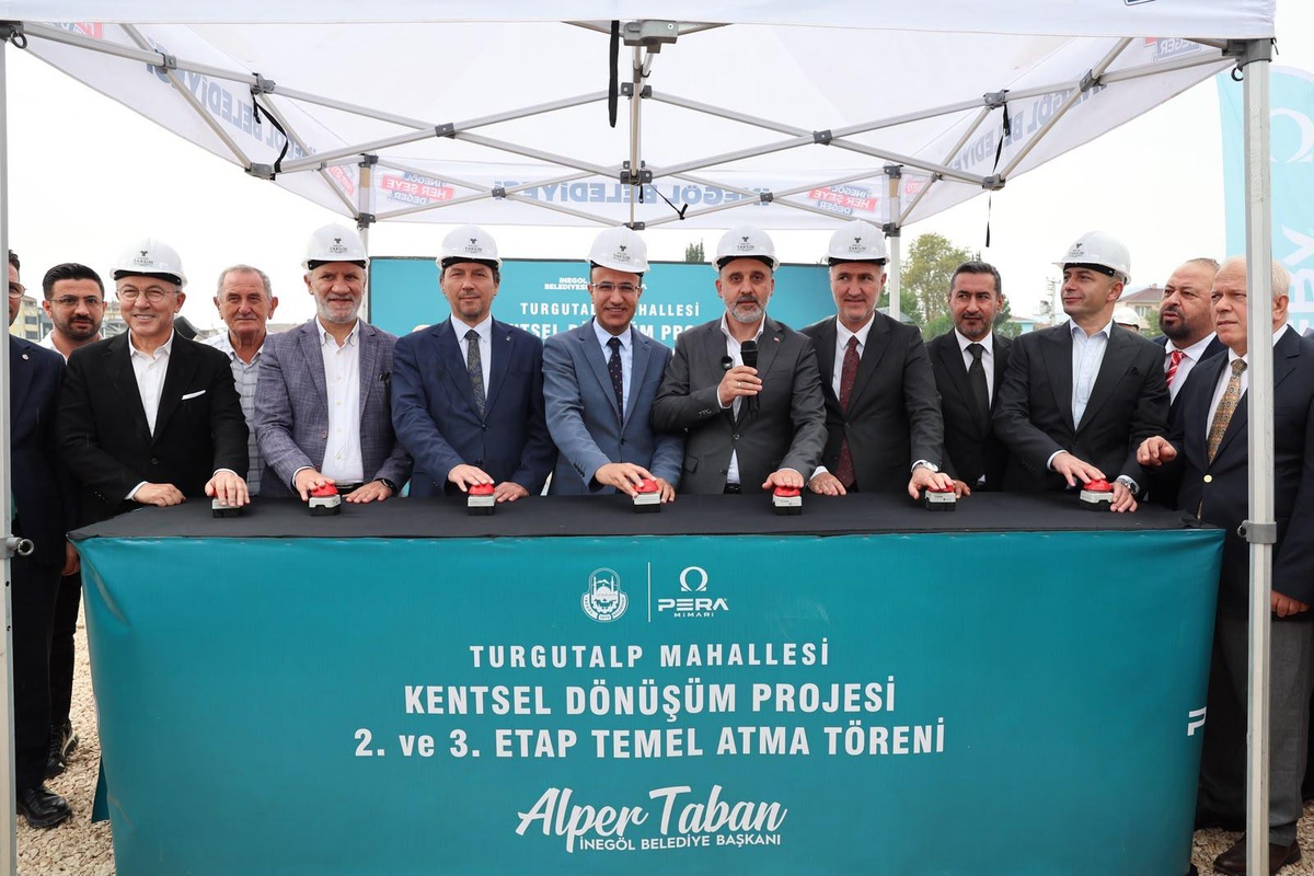 Bursa\'da 600 bin riskli yapıya karşı İnegöl\'de kentsel dönüşüm temeli atıldı