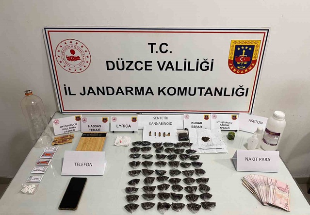 Düzce Çilimli'de uyuşturucu operasyonunda 1 kişi gözaltına alındı