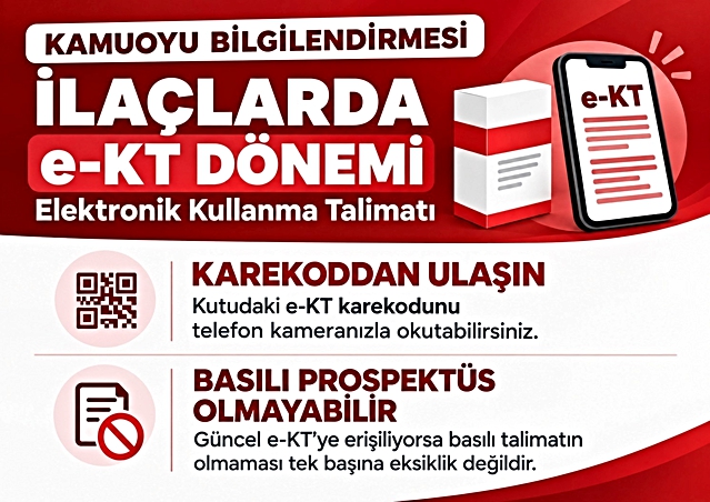Prospektüs eksikliği e-KT uygulamasından kaynaklanıyor, ambalaj eksikliği değil