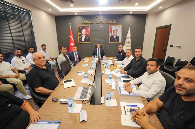 Kırıkhan'da rezerv alan çalışmaları Vali Masatlı başkanlığında ele alındı