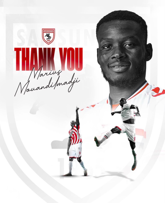 Samsunspor, 28 yaşındaki forveti Marius Mouandilmadji ile yollarını ayırdı
