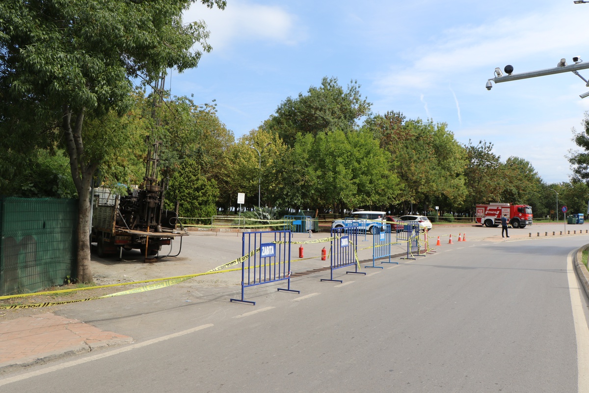 Samsun Canik'te metan gazı çıktı, Doğu Park'ta AFAD nöbet tutuyor