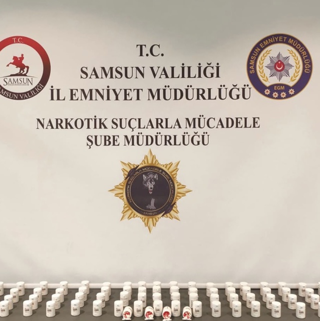Samsun İlkadım'da 7 şüpheliye uyuşturucu operasyonu, 8 bin sentetik ecza ele geçirildi