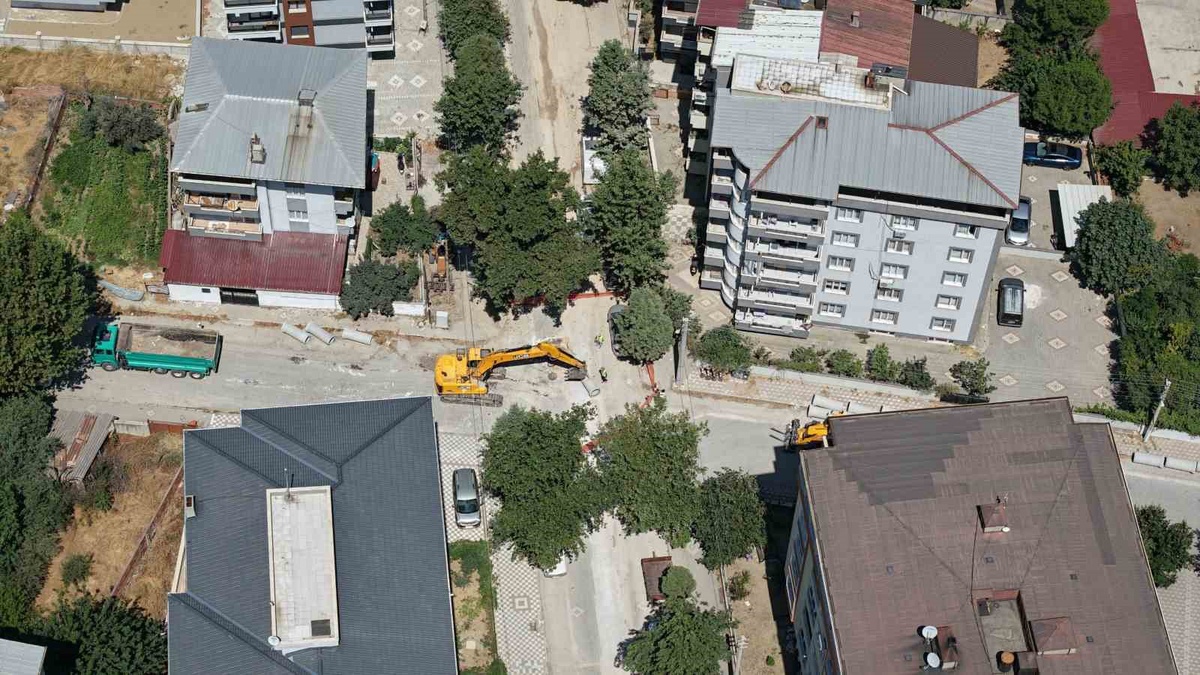 Soma\'da 20 milyon TL\'lik yağmursuyu yatırımı sürüyor