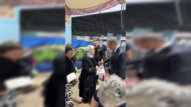 Başarır Dikmen Pazarı'nda esnafı dinledi, geçim derdine çözüm sözü verdi