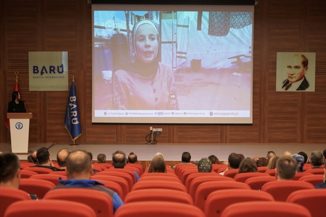 BARÜ'de Gazze için Bilim Kafe düzenlendi, eğitimde tahribata dikkat çekildi