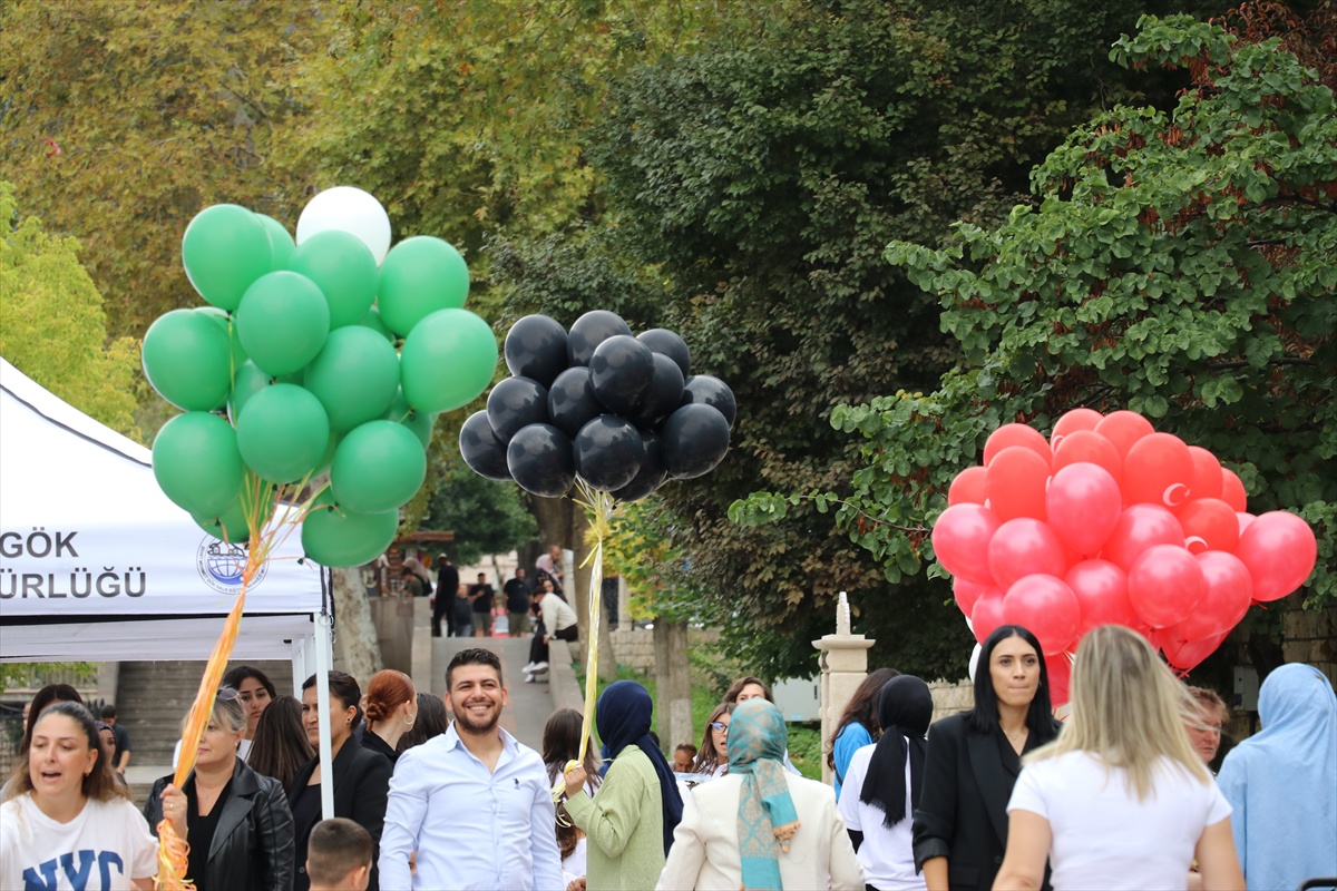 Çorum ve Amasya\'da uçurtma ve balonlar Filistinli çocuklar için uçuruldu