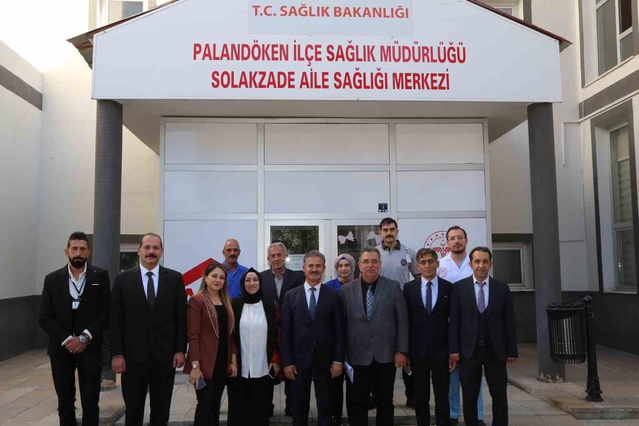 Erzurum İl Sağlık Müdürü Meral, Palandöken'deki sağlık kuruluşlarını ziyaret etti
