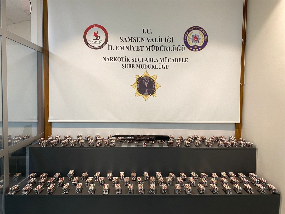Samsun İlkadım'da uyuşturucu operasyonunda 13 bin 48 hap ele geçirildi