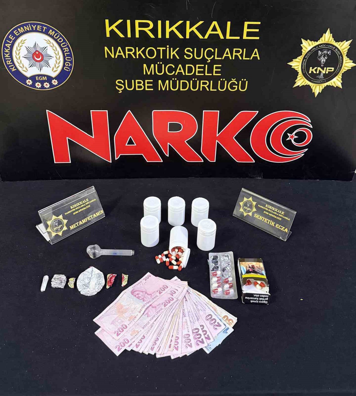 Kırıkkale\'de uyuşturucu operasyonunda 2 şüpheli gözaltına alındı, 1\'i tutuklandı