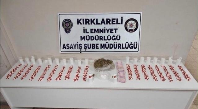 Lüleburgaz'da sırt çantasında uyuşturucu bulunan şüpheli tutuklandı