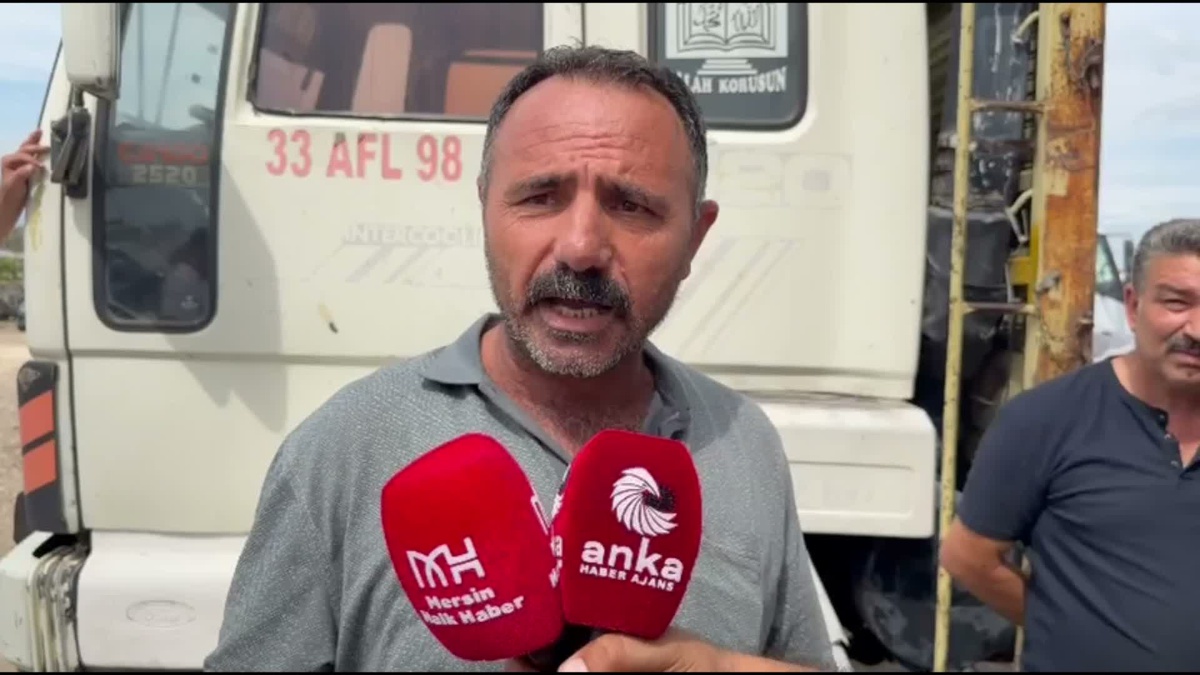 Mersin\'de 300 kamyoncu mazot 100 TL\'yi aşsa da ücret artmayınca kontak kapattı