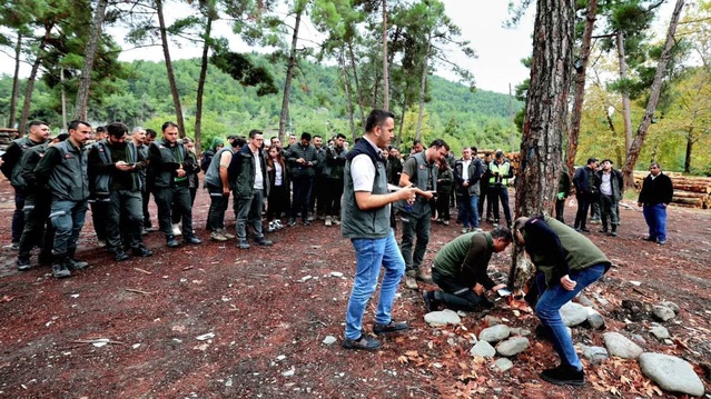Sinop'ta orman personeline Dikmen Deposu'nda Orkod eğitimi verildi