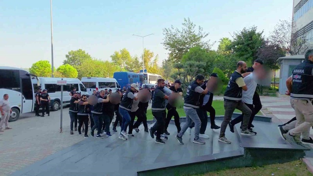 Adana'da Yalçınlar Suç Örgütü'ne operasyon, 41 şüpheli tutuklandı