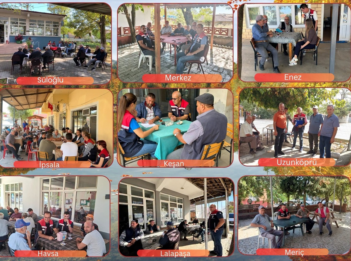 Edirne İl Tarım ve Orman Müdürlüğü köylerde üreticilere destekleri anlattı