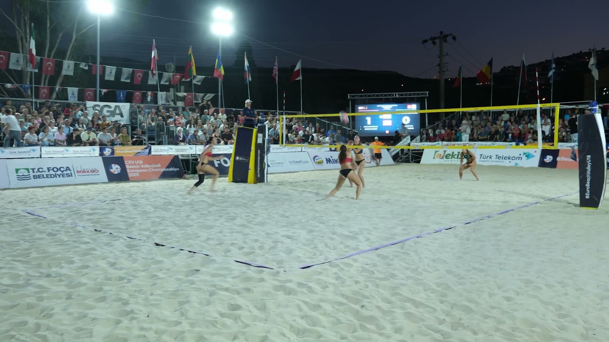 Foça\'daki U18 Avrupa Plaj Voleybolu Şampiyonası\'nda Türkiye son 24\'e kalamadı