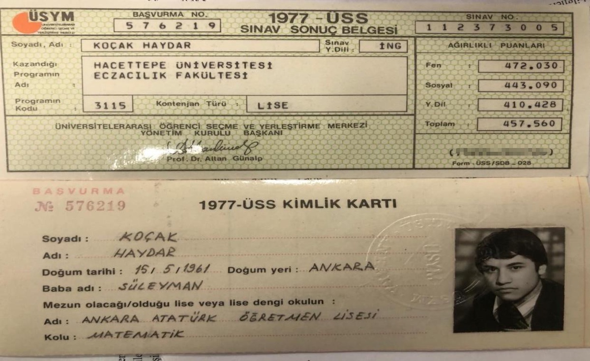 Darbede eğitimi yarım kalan Haydar Koçak, 48 yıl sonra 65 yaşında eczacı oldu