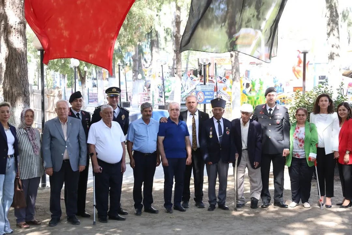 İncirliova\'da Gaziler Günü programında Kaymakam Abay ve Başkan Kaya gazilerle buluştu