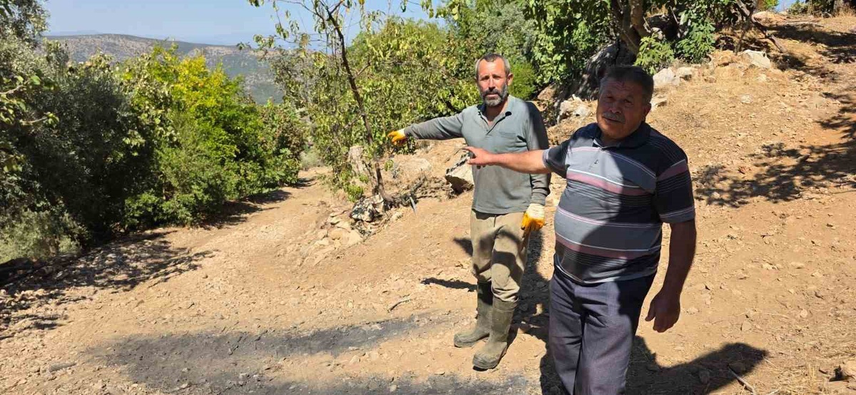 İzmir Tire Akçaşehir\'de çamur deryasına dönen yol can güvenliğini tehdit ediyor