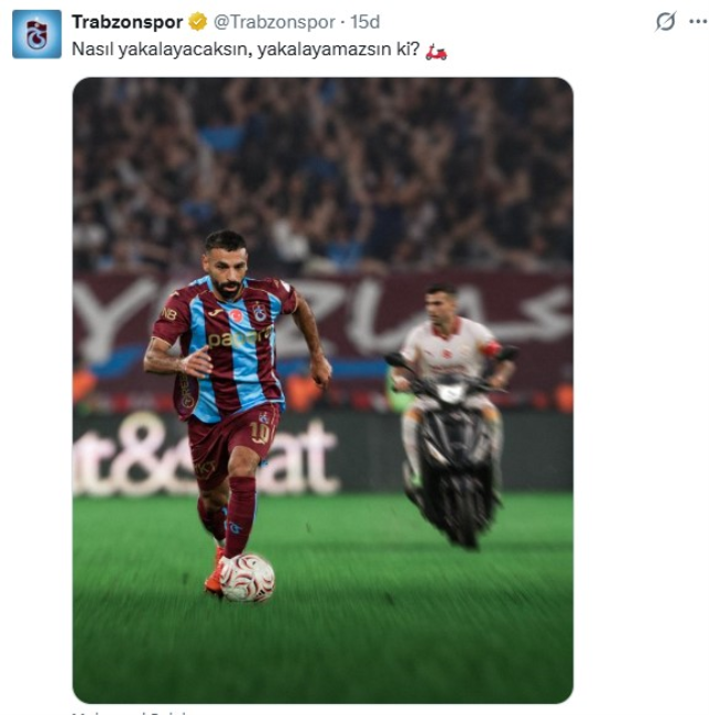 Trabzonspor'dan Galatasaray'a flaş gönderme
