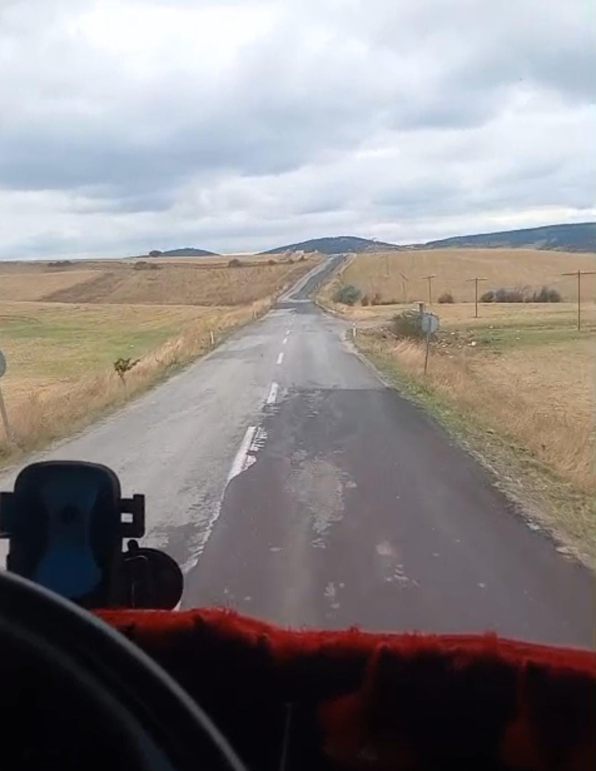Yozgat Kadışehri\'de trafik kazası başka sürücünün cep telefonu kamerasına yansıdı