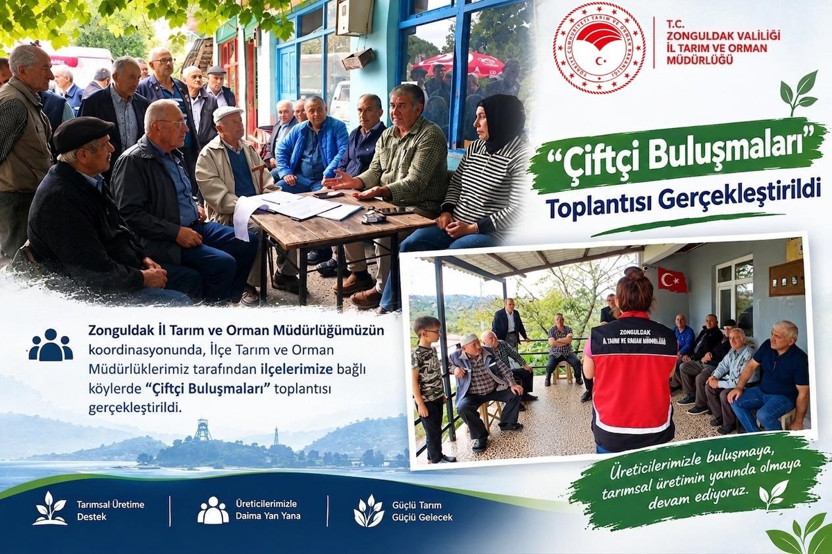 Zonguldaklı çiftçiler Çiftçi Buluşmaları\'nda destek ve 2027 ÇKS sürecini dinledi