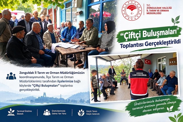 Zonguldaklı çiftçiler Çiftçi Buluşmaları'nda destek ve 2027 ÇKS sürecini dinledi