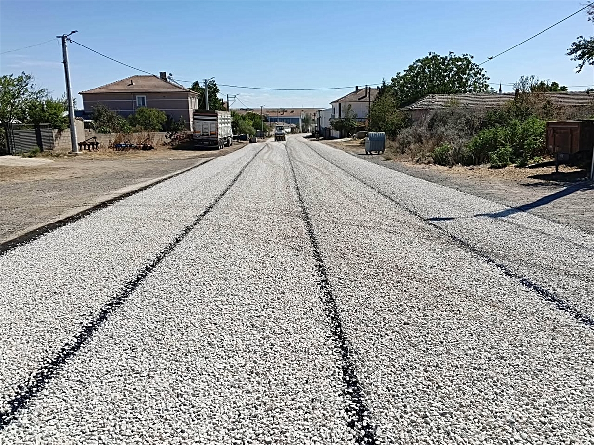 Havsa Osmanlı köyü iç yoluna Edirne İl Özel İdaresince 3,5 km sathi kaplama yapıldı