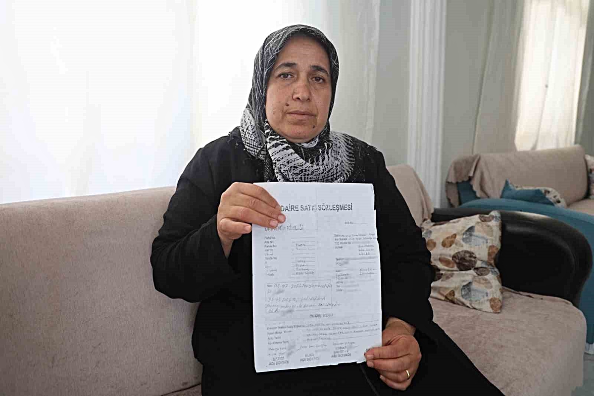 Hatay Reyhanlı\'da kadın, 170 bin TL ödediği iki dairenin satıldığını iddia etti